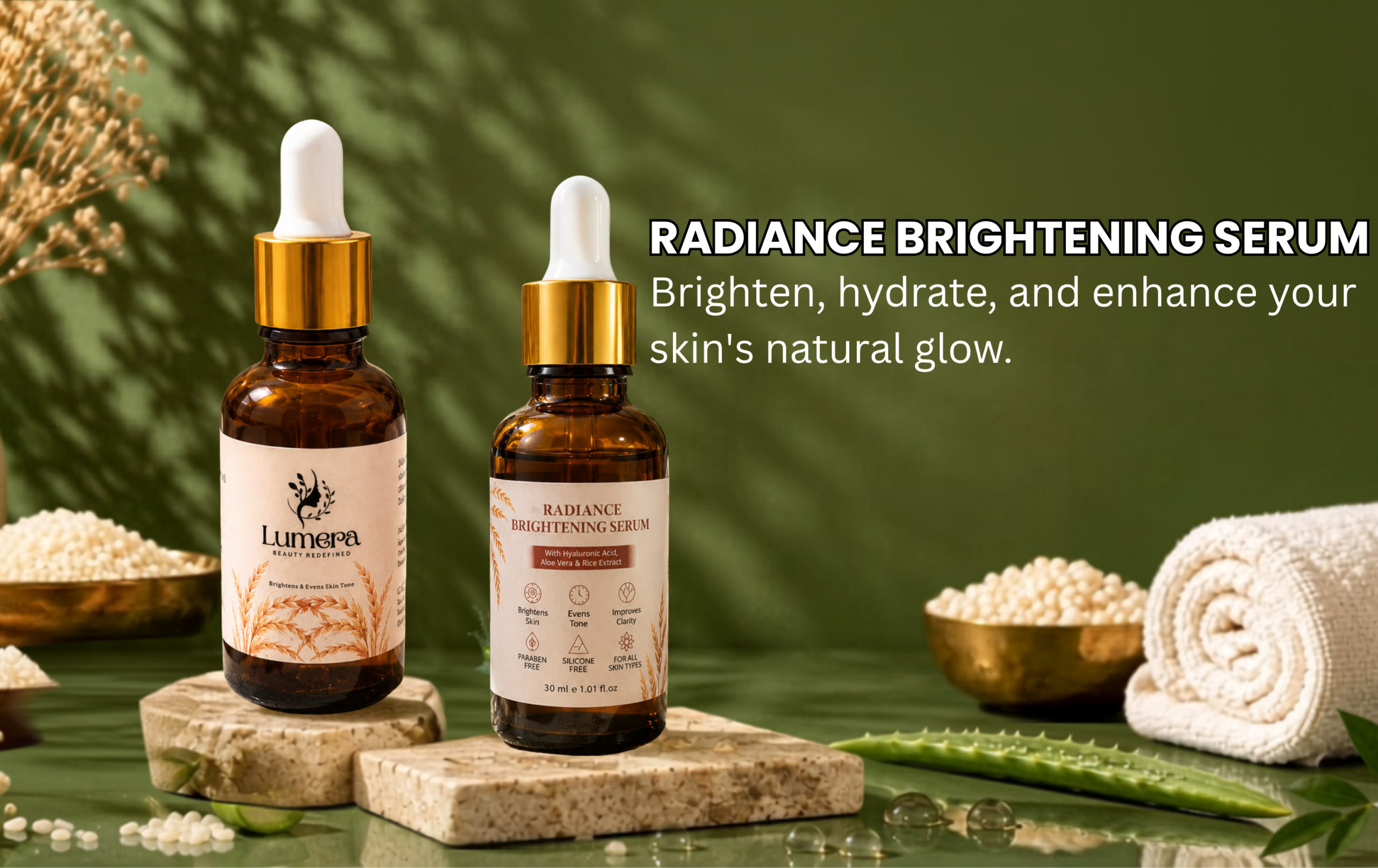 Lumera Nourishing Repair Serum Banner