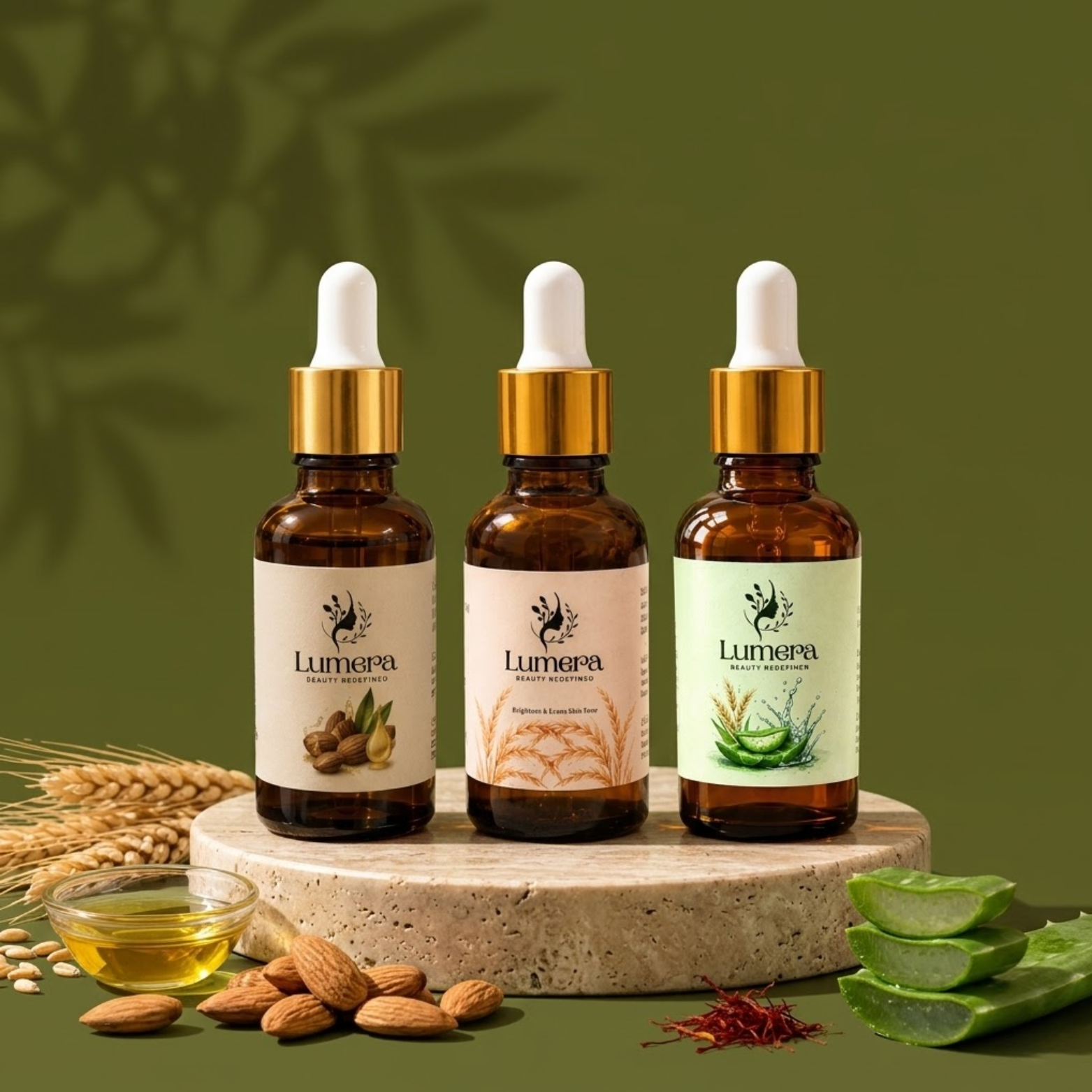 Lumera Complete Glow & Repair Serum Collection (3-in-1 Bundle)